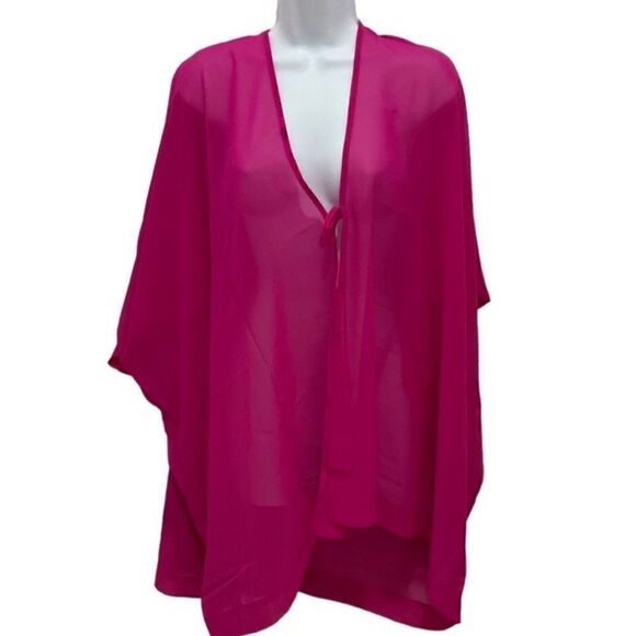 L’Agent by Agent Sheer Pink Swimsuit Cover up - Picture 3 of 5